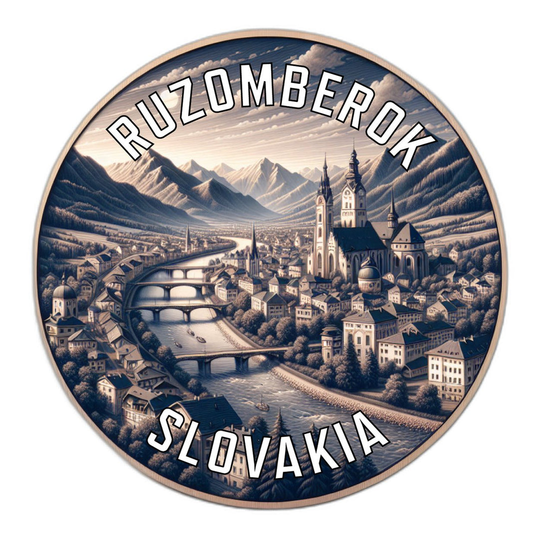 Ruzomberok Slovakia Souvenir Die Cut Flat Magnet Image 1