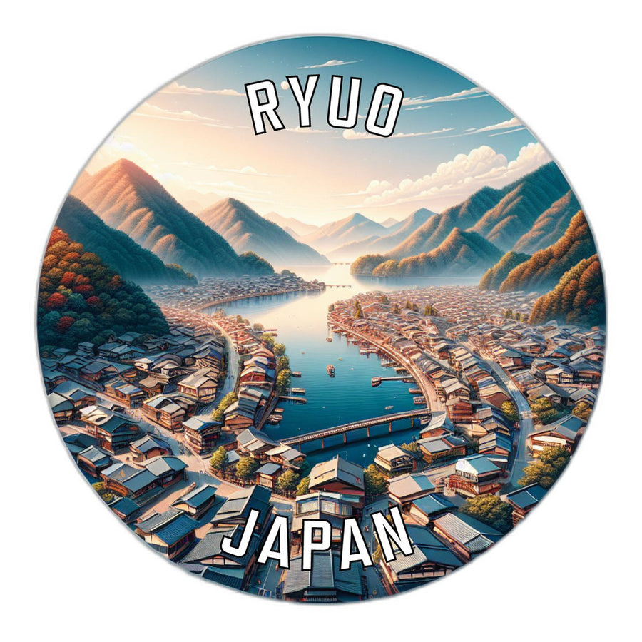 Ryuo Japan Souvenir Die Cut Flat Magnet Image 1