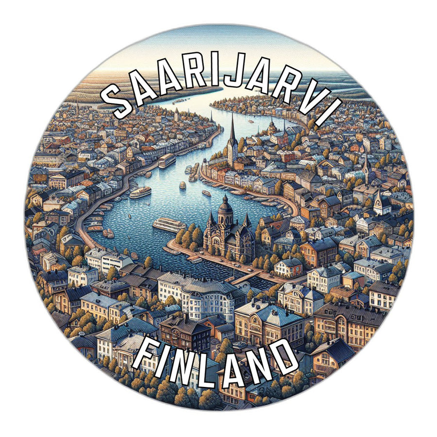 Saarijarvi Finland Souvenir Die Cut Flat Magnet Image 1