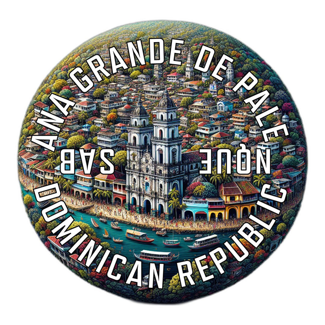 Sabana Grande de Palenque Dominican Republic Souvenir Die Cut Flat Magnet Image 1