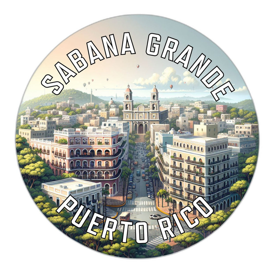 Sabana Grande Puerto Rico Souvenir Die Cut Flat Magnet Image 1