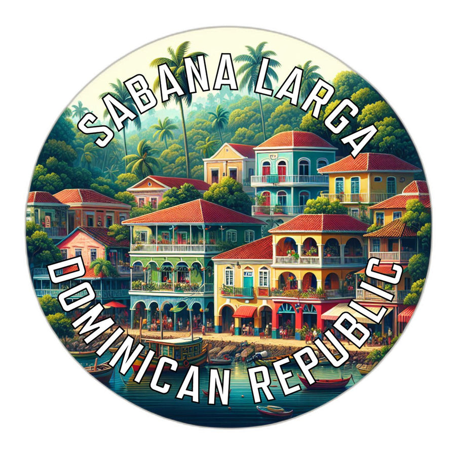 Sabana Larga Dominican Republic Souvenir Die Cut Flat Magnet Image 1