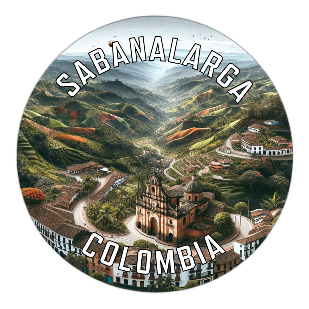 Sabanalarga Colombia Souvenir Die Cut Flat Magnet Image 1