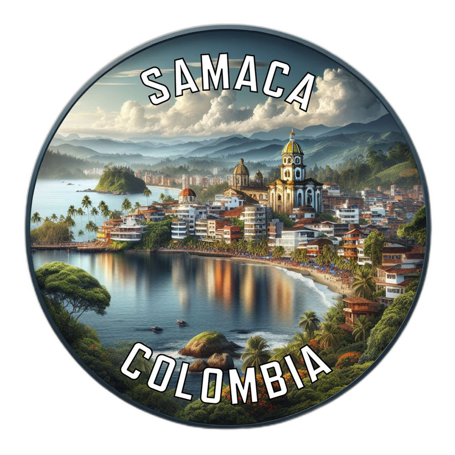 Samaca Colombia Souvenir Die Cut Flat Magnet Image 1