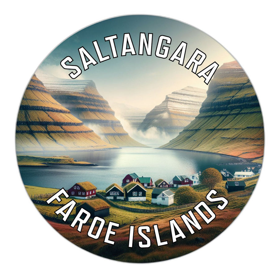 Saltangara Faroe Islands Souvenir Die Cut Flat Magnet Image 1