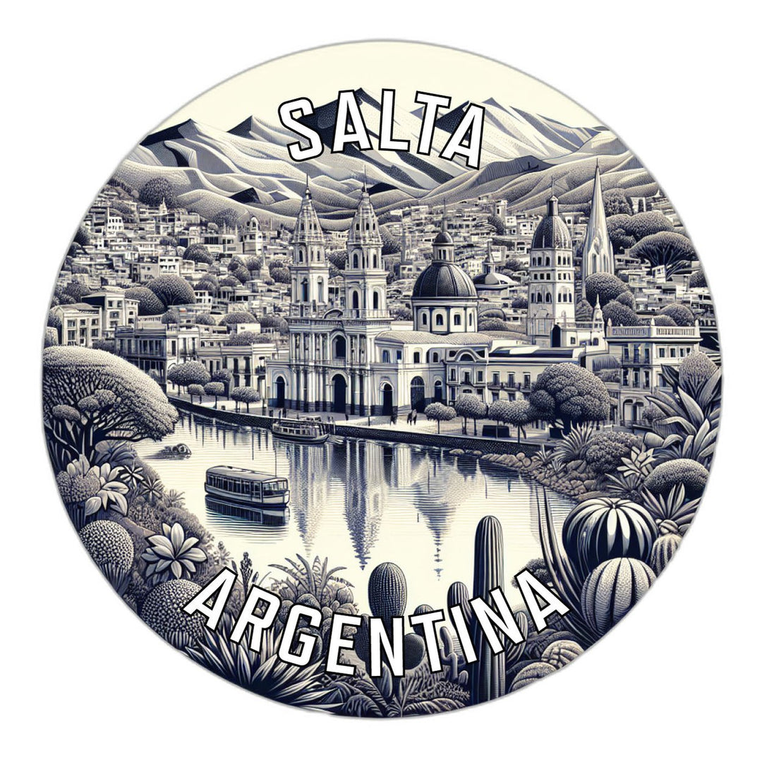 Salta Argentina Souvenir Die Cut Flat Magnet Image 1