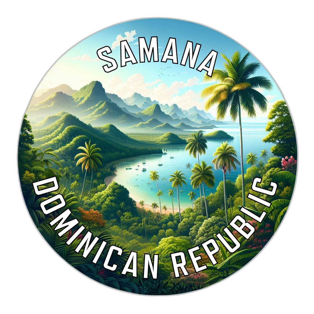 Samana Dominican Republic Souvenir Die Cut Flat Magnet Image 1