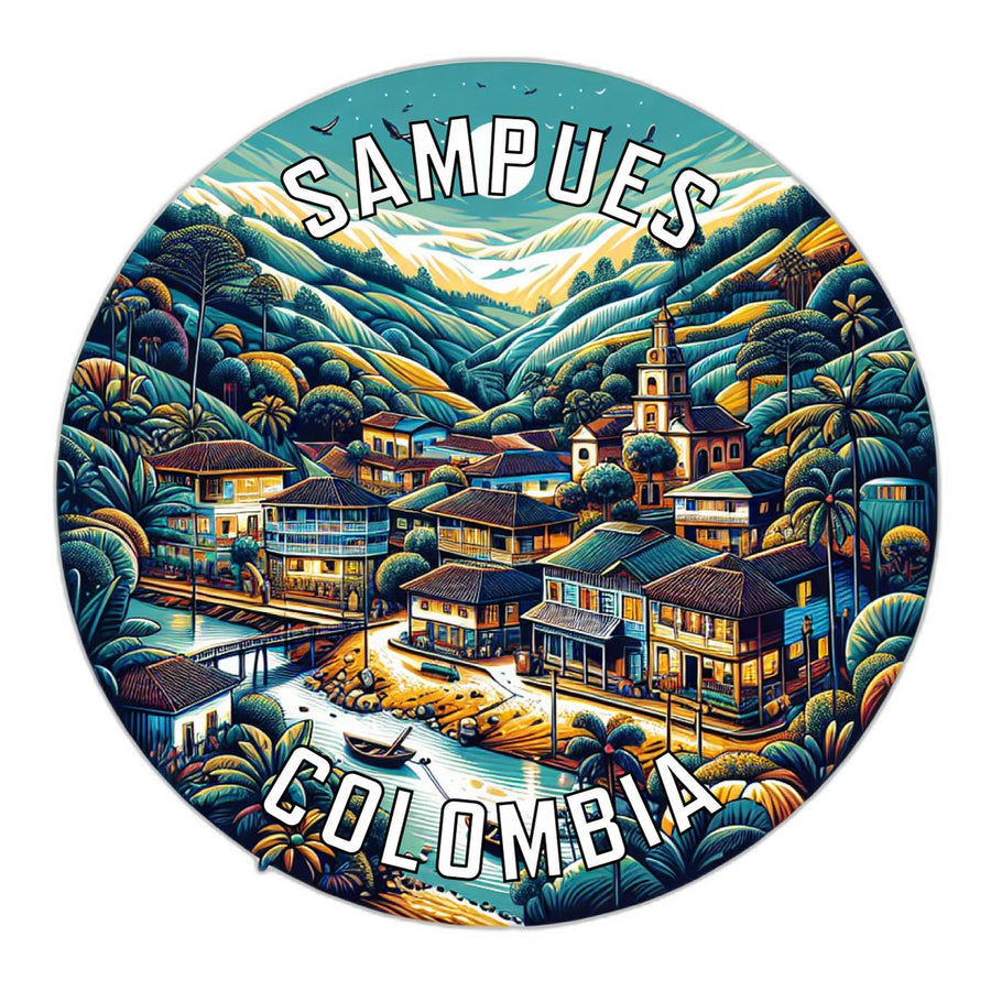 Sampues Colombia Souvenir Die Cut Flat Magnet Image 1