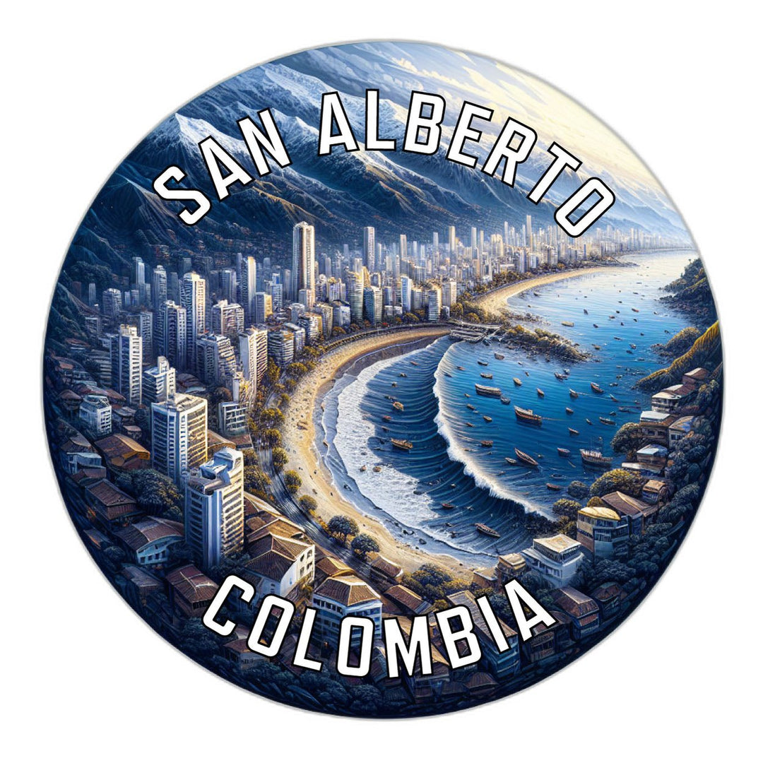 San Alberto Colombia Souvenir Die Cut Flat Magnet Image 1