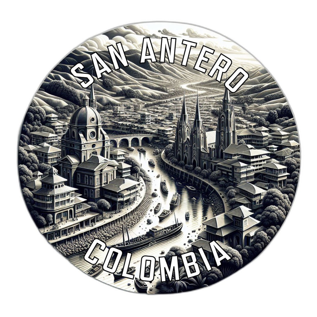 San Antero Colombia Souvenir Die Cut Flat Magnet Image 1