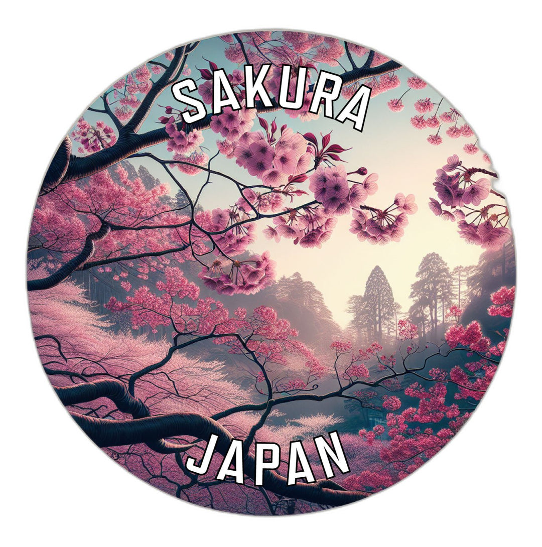 Sakura Japan Souvenir Die Cut Flat Magnet Image 1