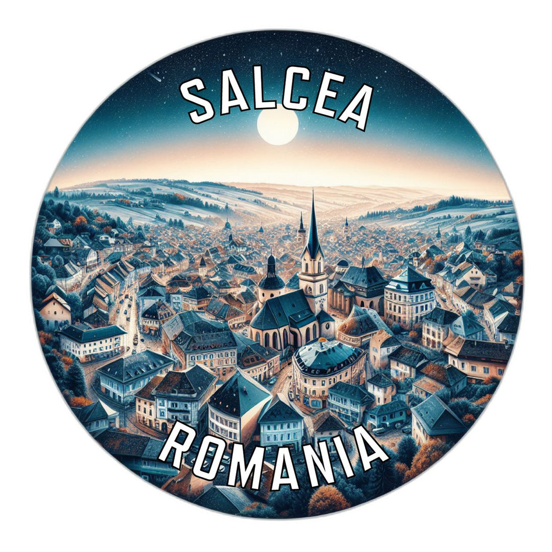 Salcea Romania Souvenir Die Cut Flat Magnet Image 1