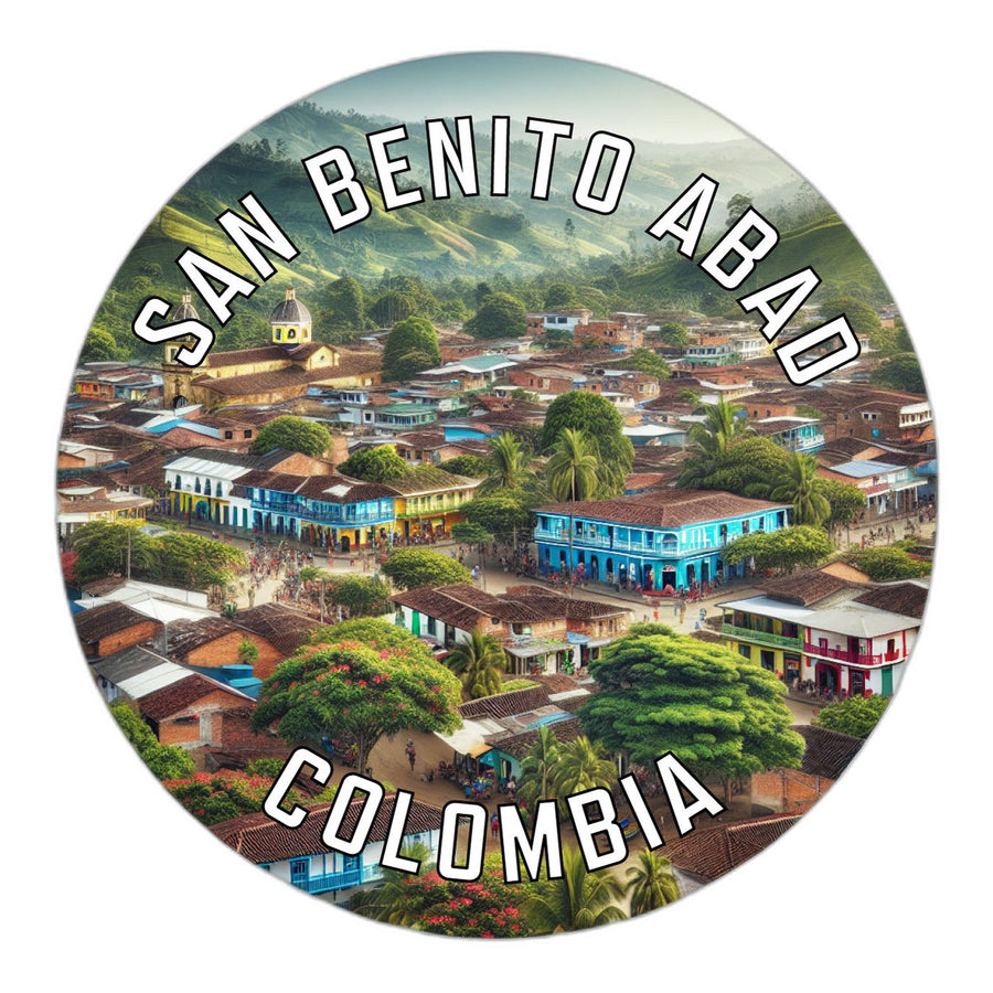 San Benito Abad Colombia Souvenir Die Cut Flat Magnet Image 1