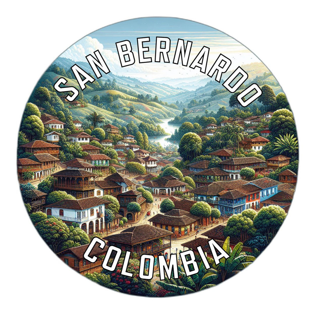 San Bernardo Colombia Souvenir Die Cut Flat Magnet Image 1