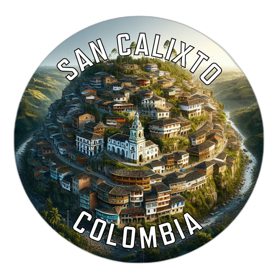 San Calixto Colombia Souvenir Die Cut Flat Magnet Image 1