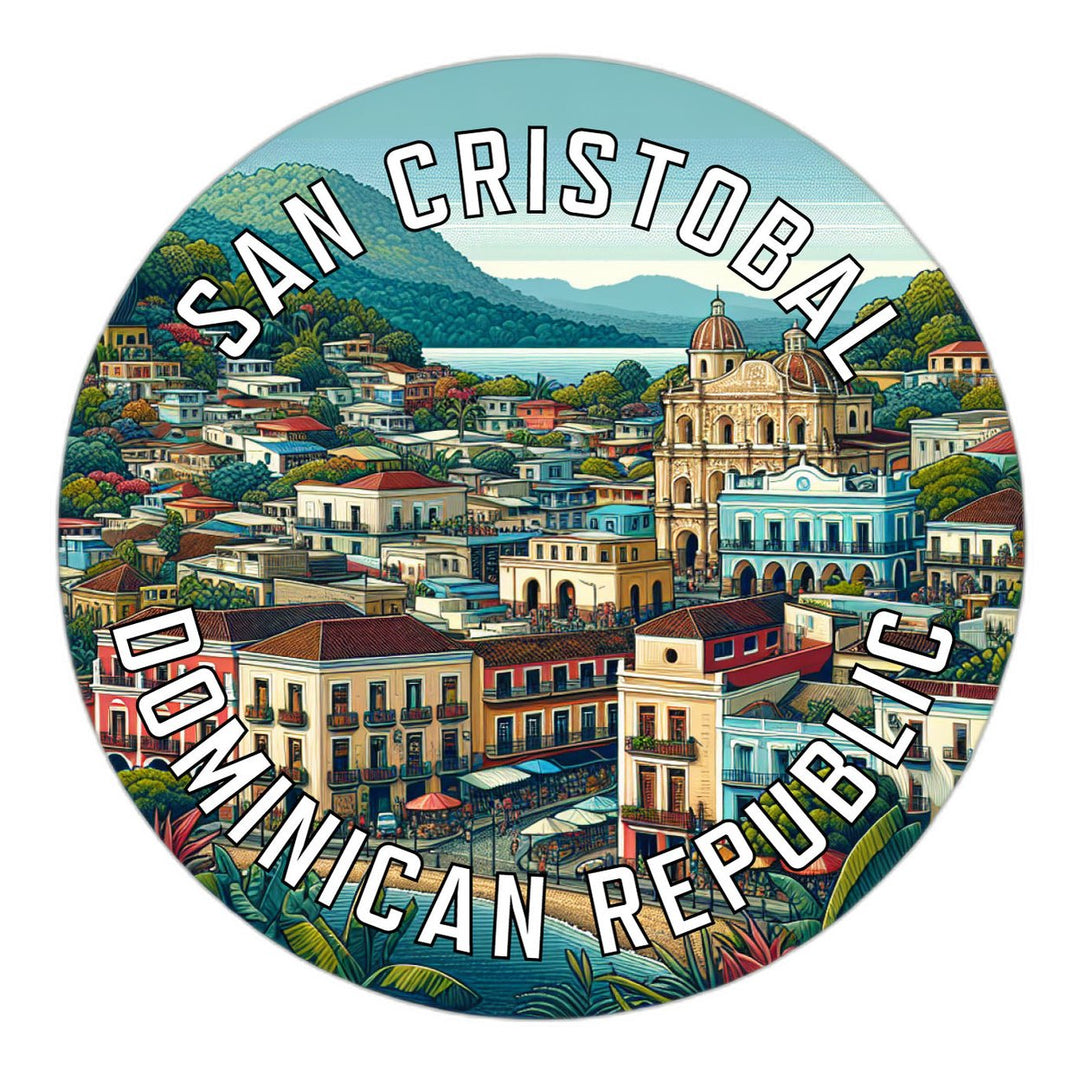 San Cristobal Dominican Republic Souvenir Die Cut Flat Magnet Image 1