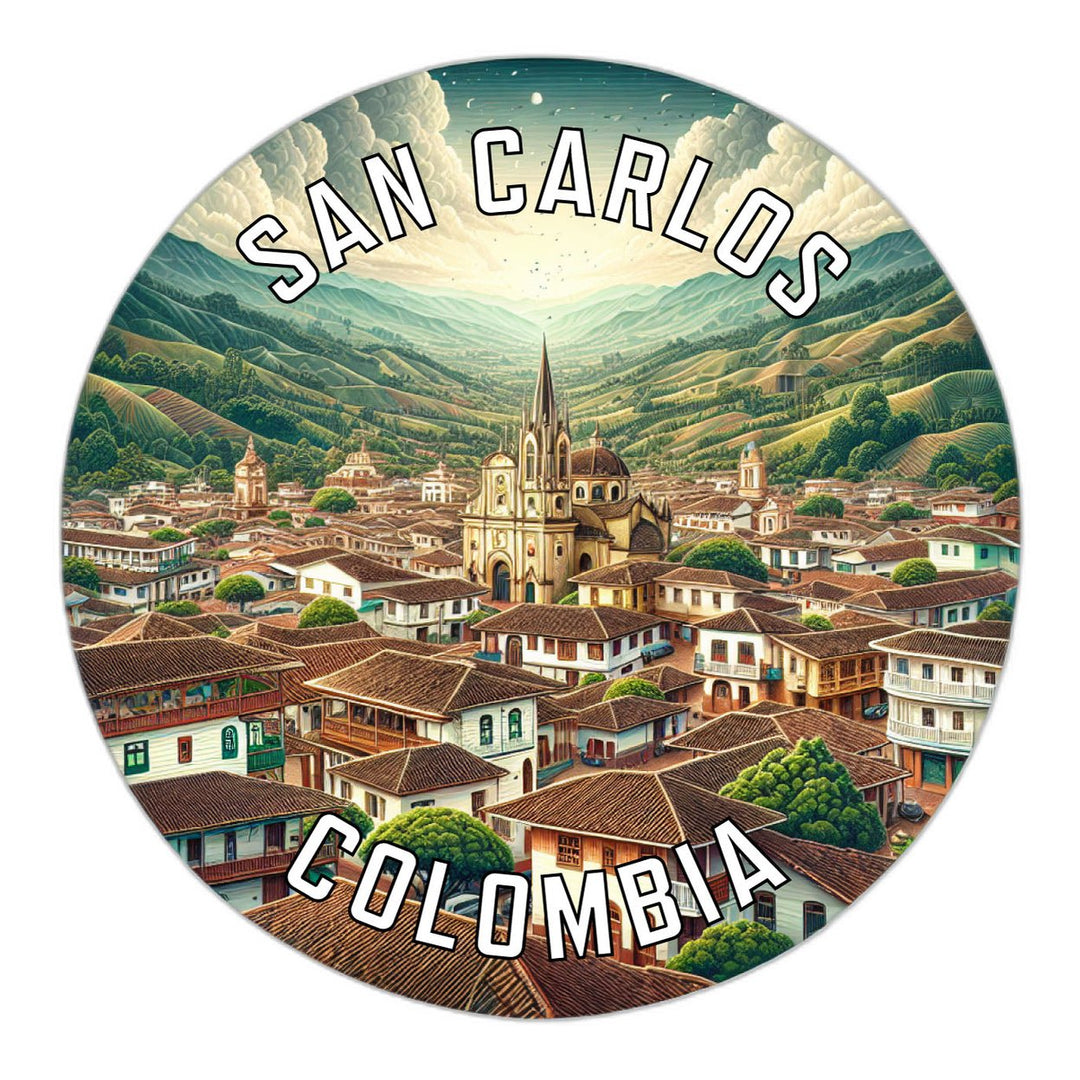 San Carlos Colombia Souvenir Die Cut Flat Magnet Image 1