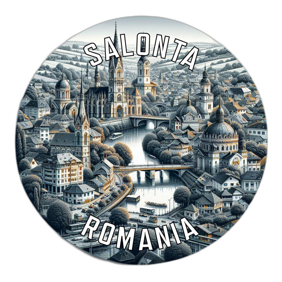 Salonta Romania Souvenir Die Cut Flat Magnet Image 1