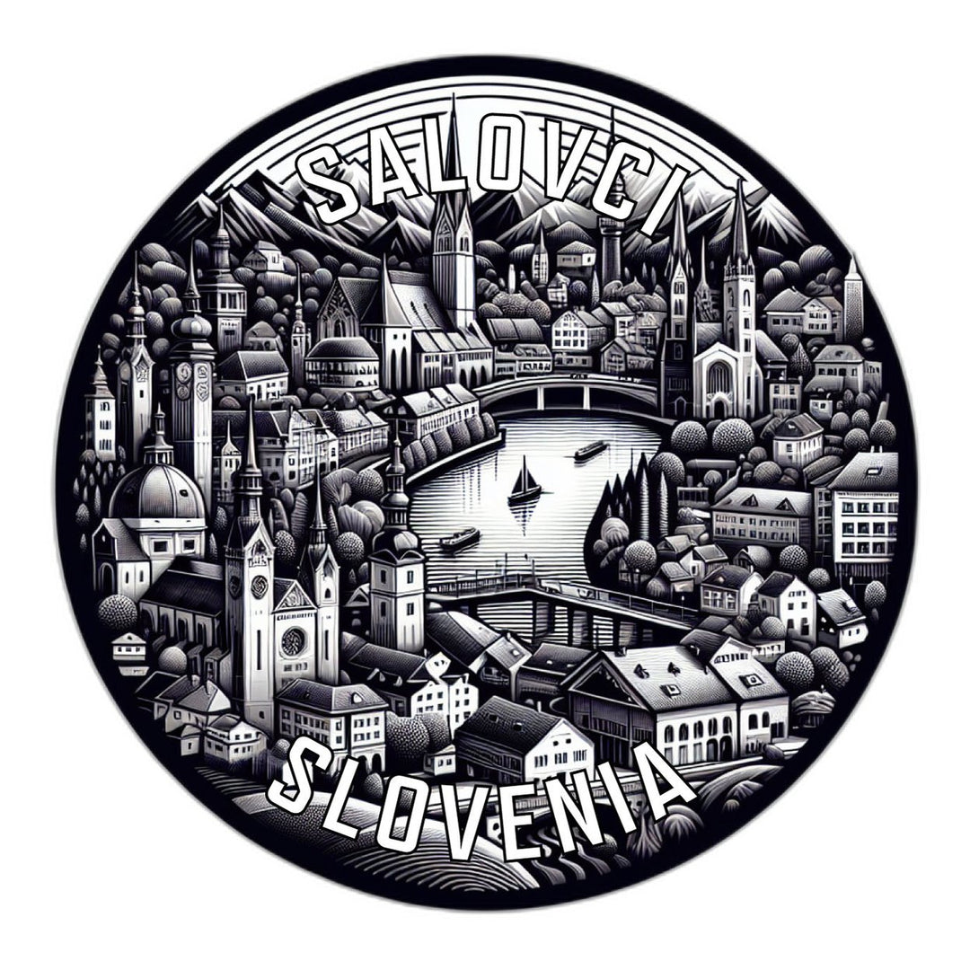 Salovci Slovenia Souvenir Die Cut Flat Magnet Image 1