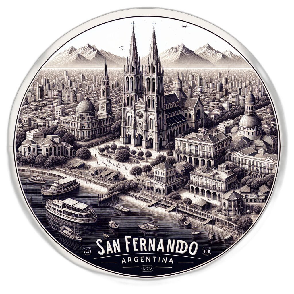 San Fernando Argentina_updated Souvenir Die Cut Flat Magnet Image 1