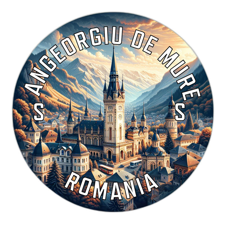 Sangeorgiu de Mures Romania Souvenir Die Cut Flat Magnet Image 1