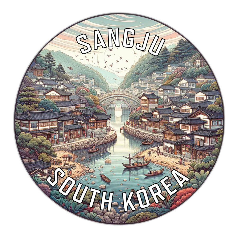 Sangju Korea South Souvenir Die Cut Flat Magnet Image 1