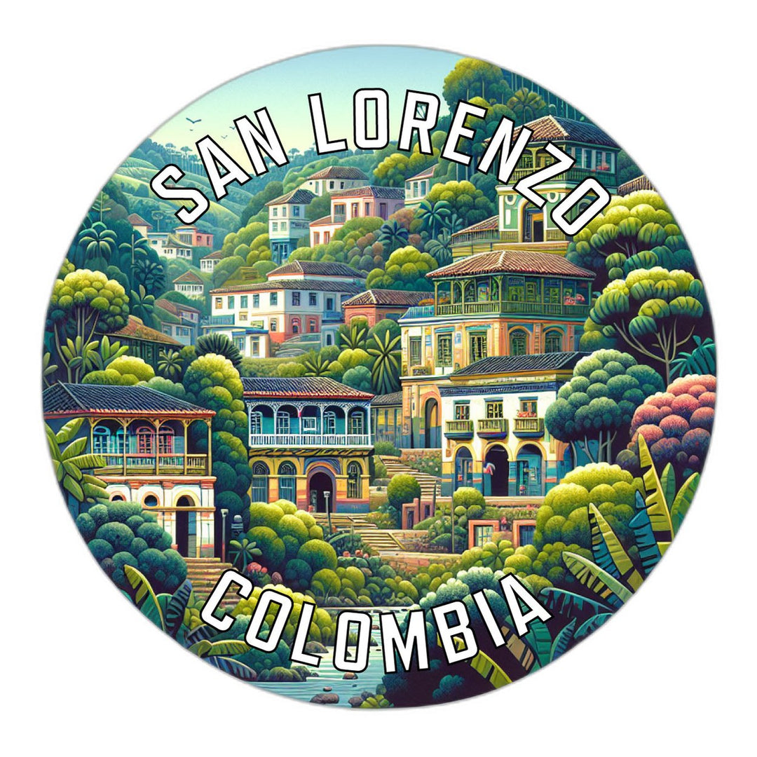 San Lorenzo Colombia Souvenir Die Cut Flat Magnet Image 1