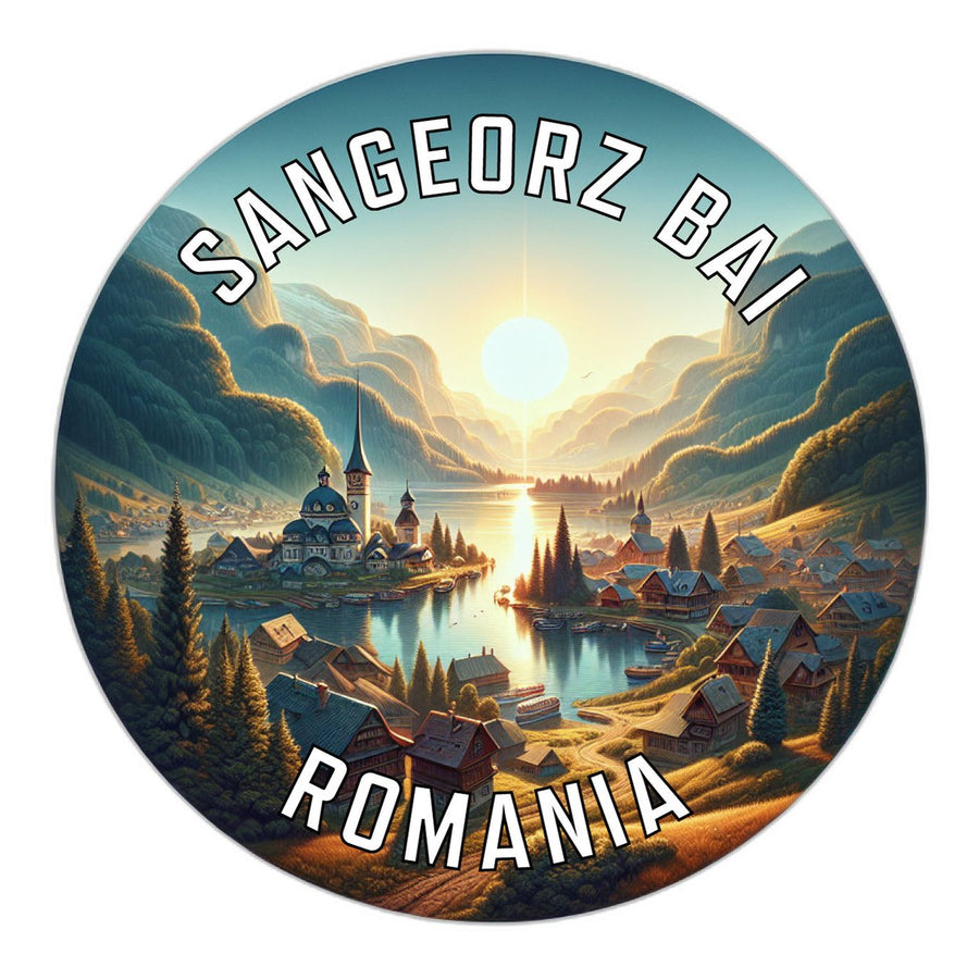 Sangeorz Bai Romania Souvenir Die Cut Flat Magnet Image 1