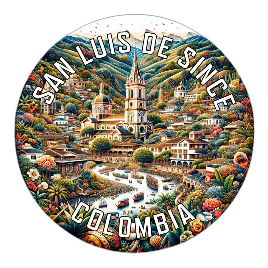 San Luis de Since Colombia Souvenir Die Cut Flat Magnet Image 1