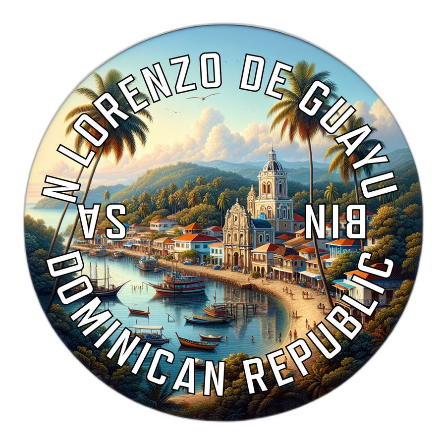 San Lorenzo de Guayubin Dominican Republic Souvenir Die Cut Flat Magnet Image 1