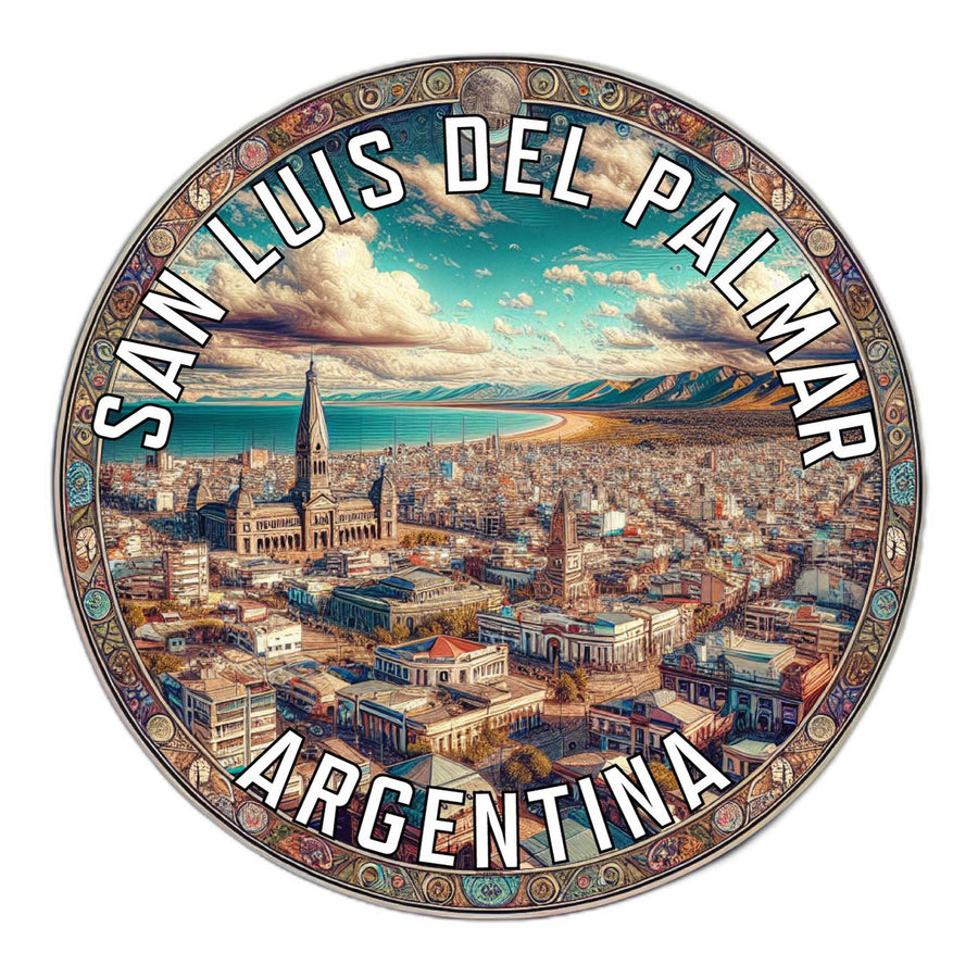 San Luis del Palmar Argentina Souvenir Die Cut Flat Magnet Image 1