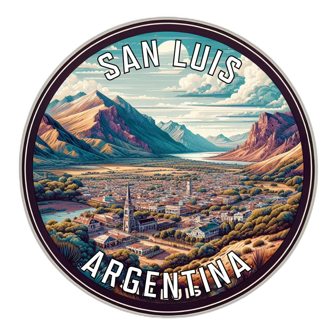 San Luis Argentina Souvenir Die Cut Flat Magnet Image 1