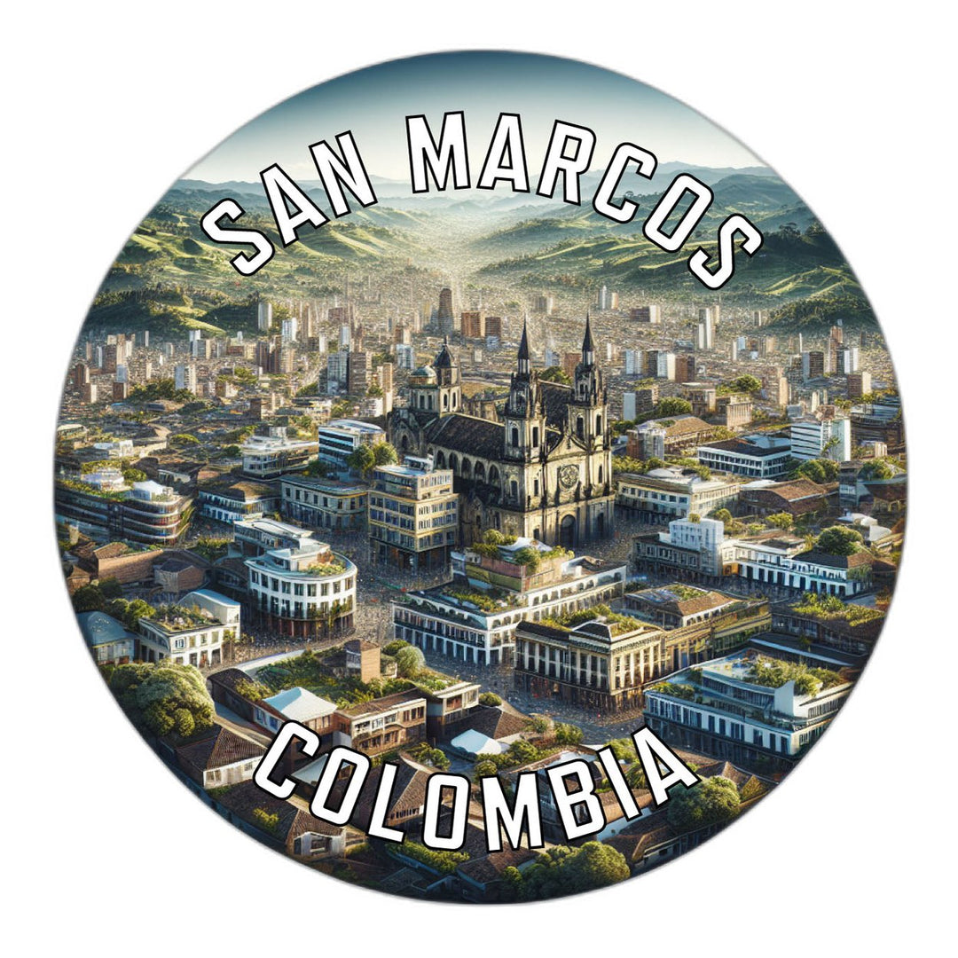 San Marcos Colombia Souvenir Die Cut Flat Magnet Image 1