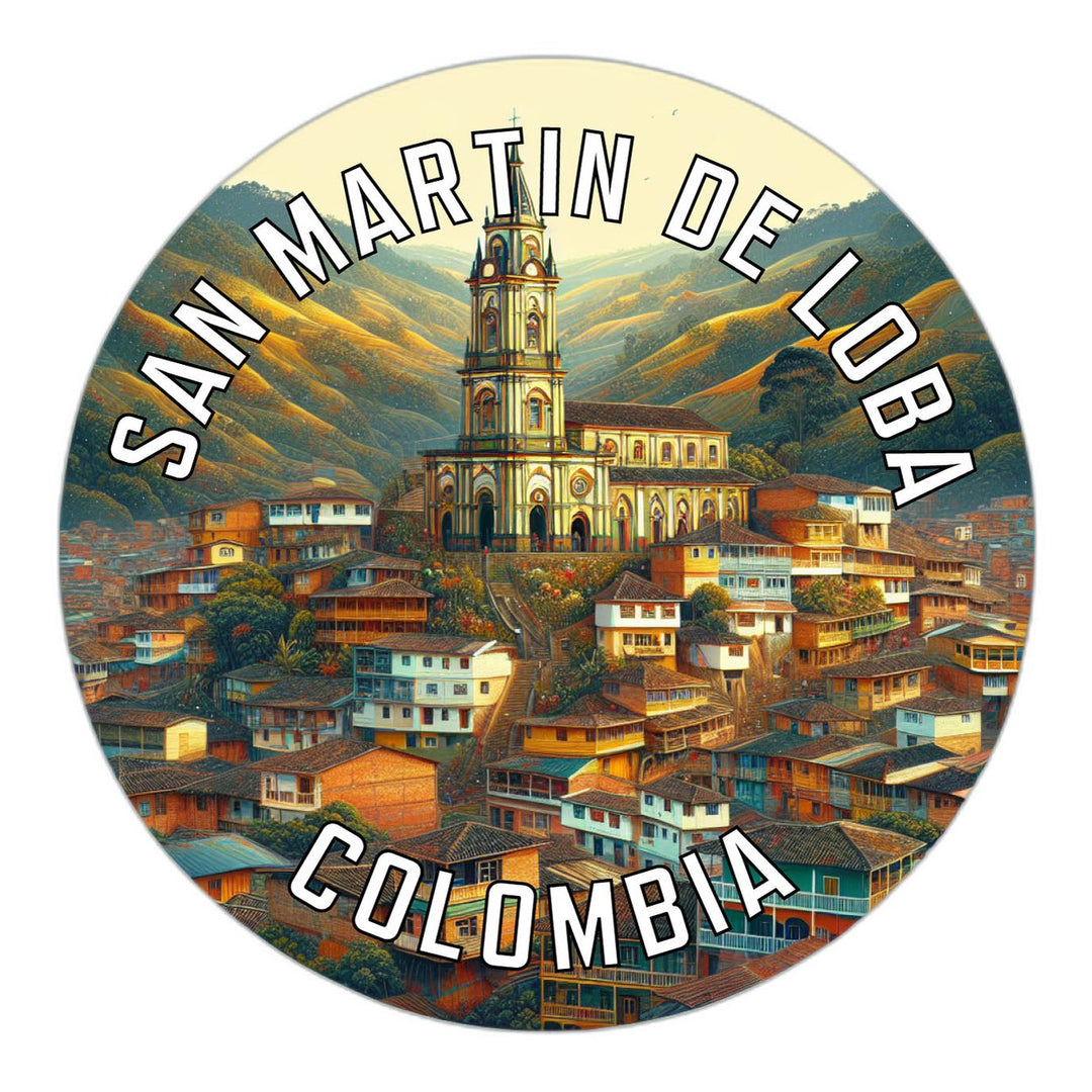 San Martin de Loba Colombia Souvenir Die Cut Flat Magnet Image 1