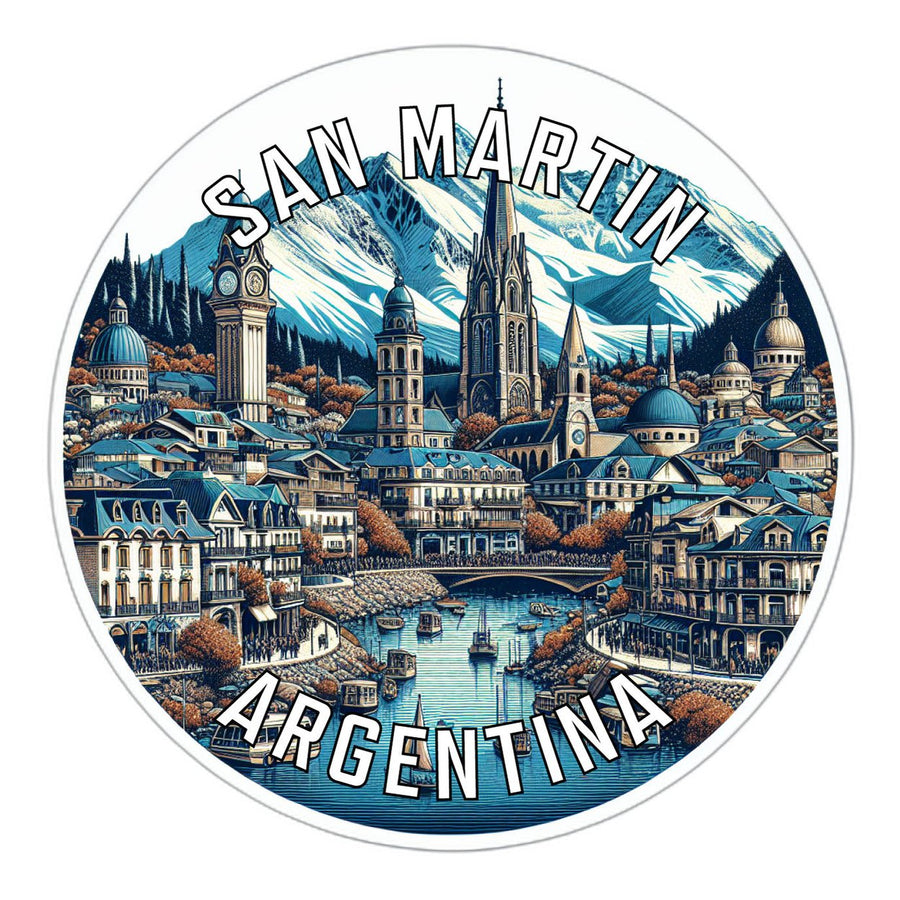 San Martin Argentina Souvenir Die Cut Flat Magnet Image 1