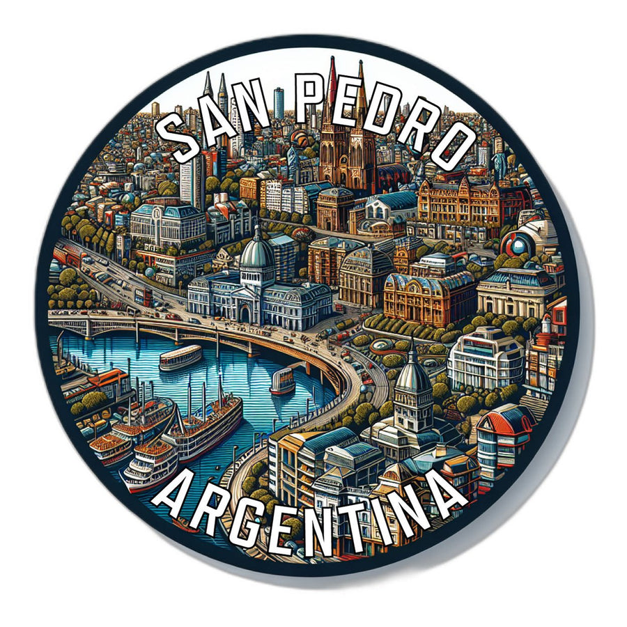 San Pedro Argentina Souvenir Die Cut Flat Magnet Image 1