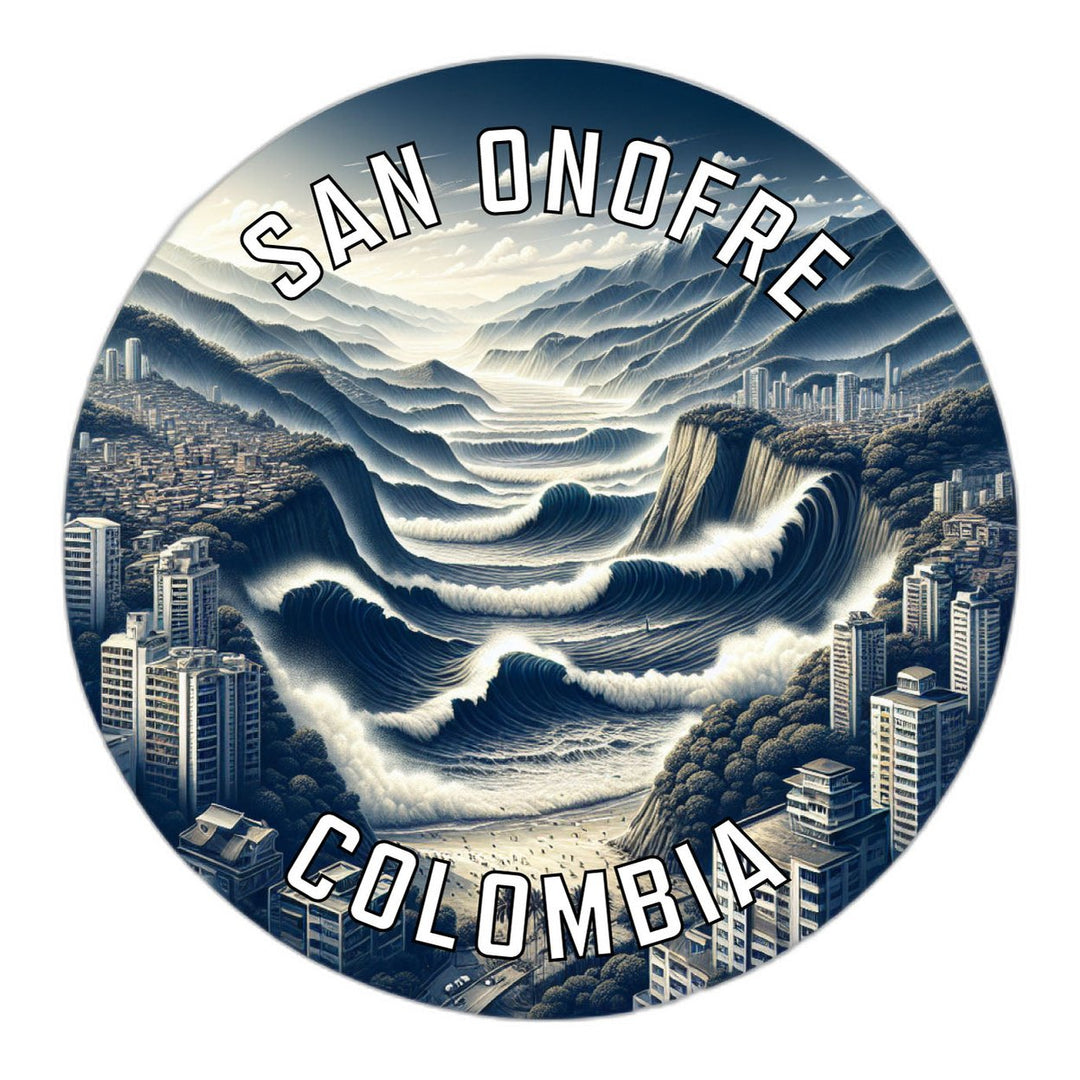 San Onofre Colombia Souvenir Die Cut Flat Magnet Image 1