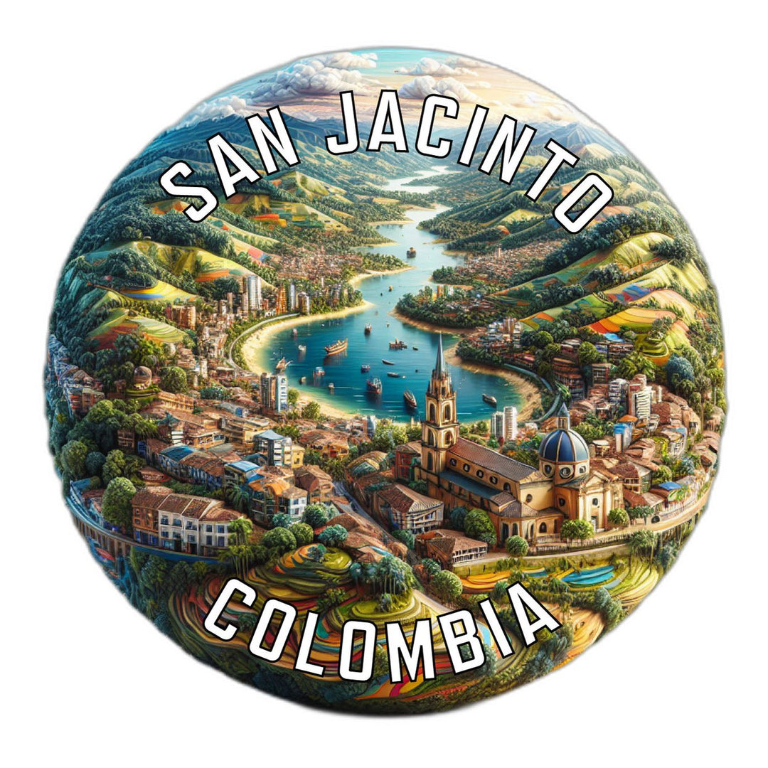 San Jacinto Colombia Souvenir Die Cut Flat Magnet Image 1