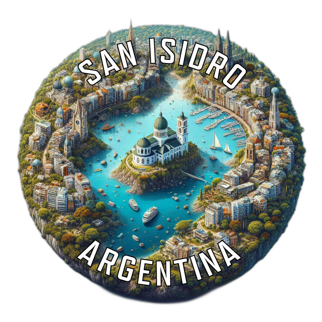 San Isidro Argentina Souvenir Die Cut Flat Magnet Image 1