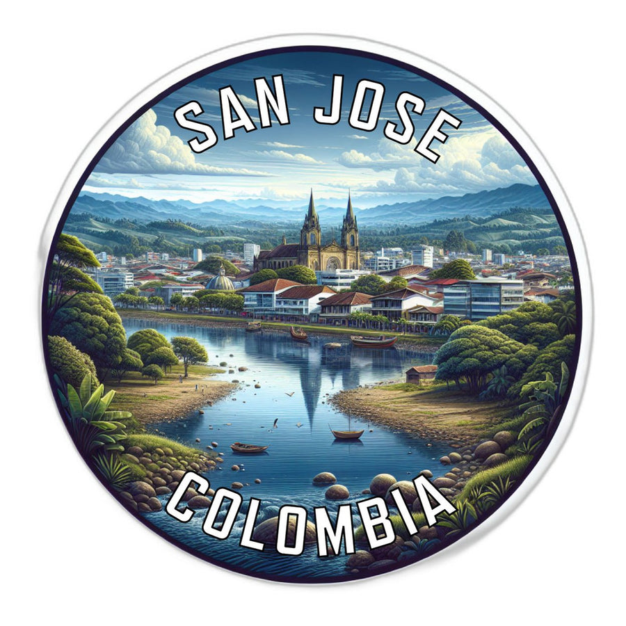 San Jose Colombia Souvenir Die Cut Flat Magnet Image 1