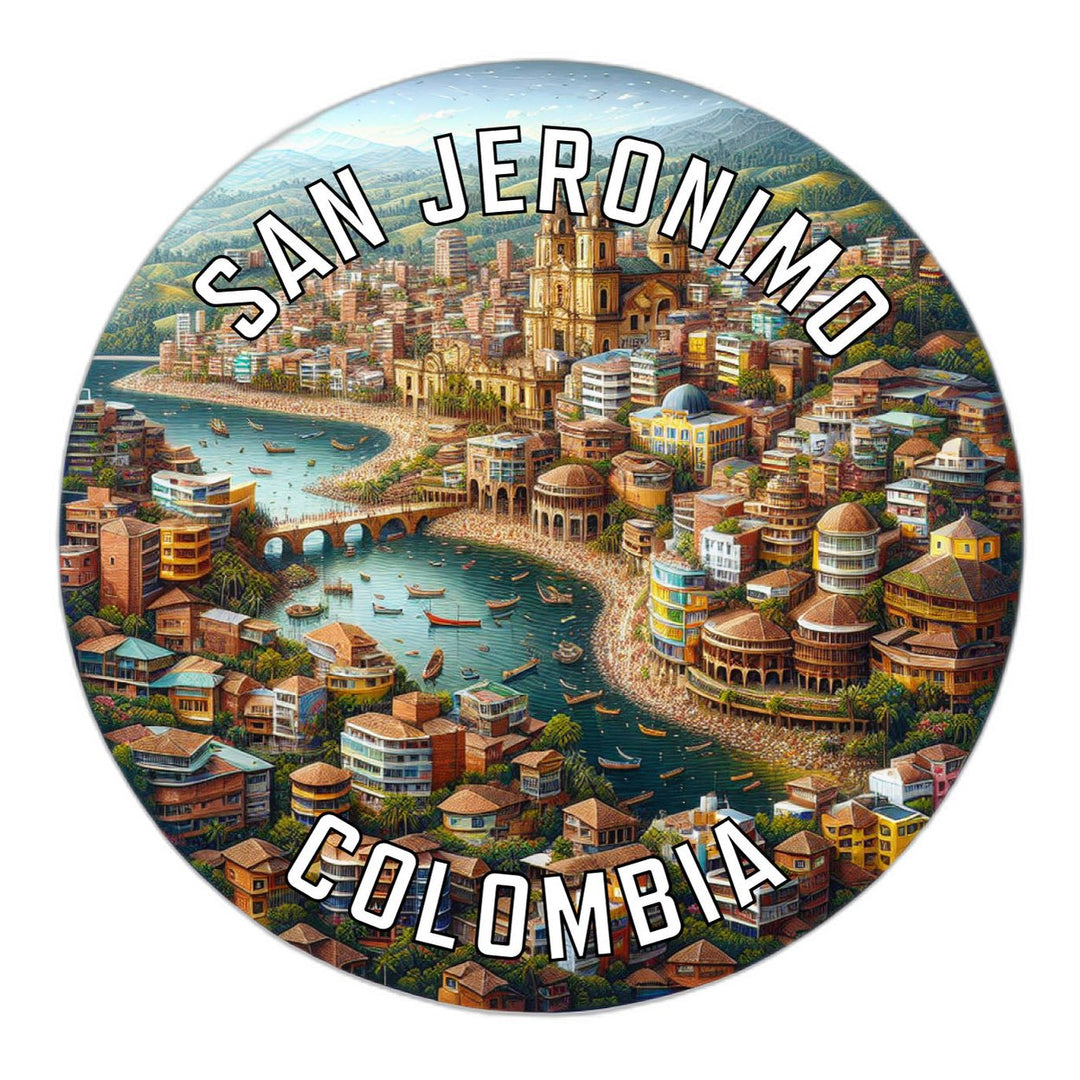 San Jeronimo Colombia Souvenir Die Cut Flat Magnet Image 1