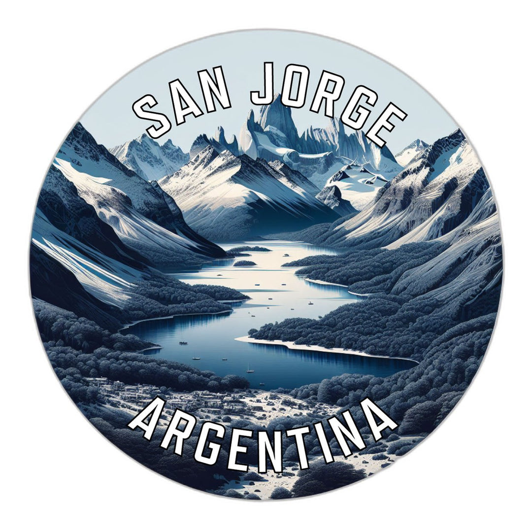 San Jorge Argentina Souvenir Die Cut Flat Magnet Image 1