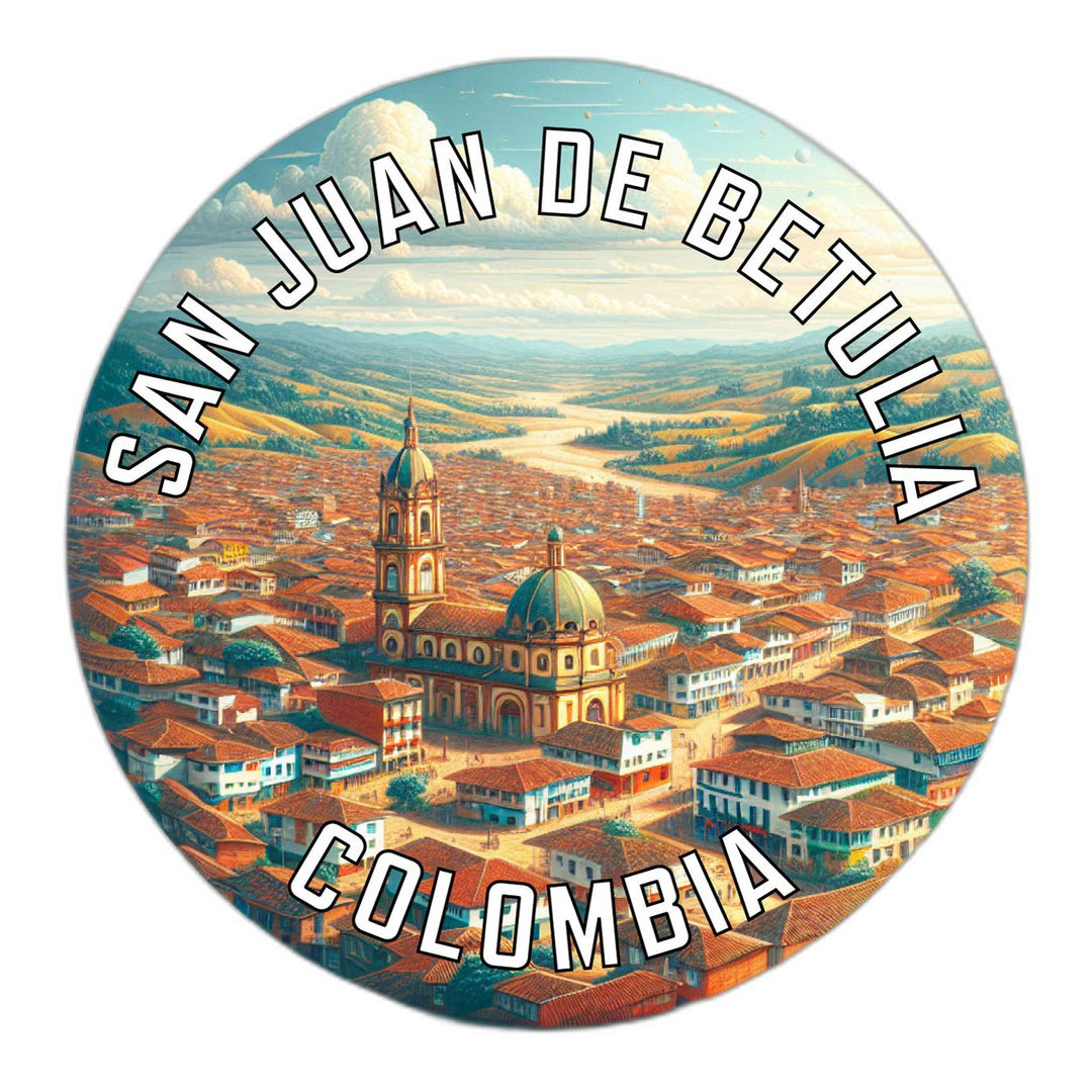 San Juan de Betulia Colombia Souvenir Die Cut Flat Magnet Image 1