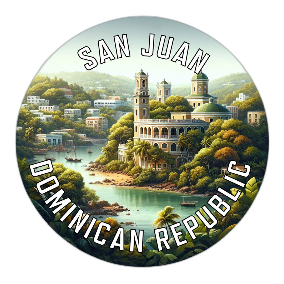 San Juan Dominican Republic Souvenir Die Cut Flat Magnet Image 1