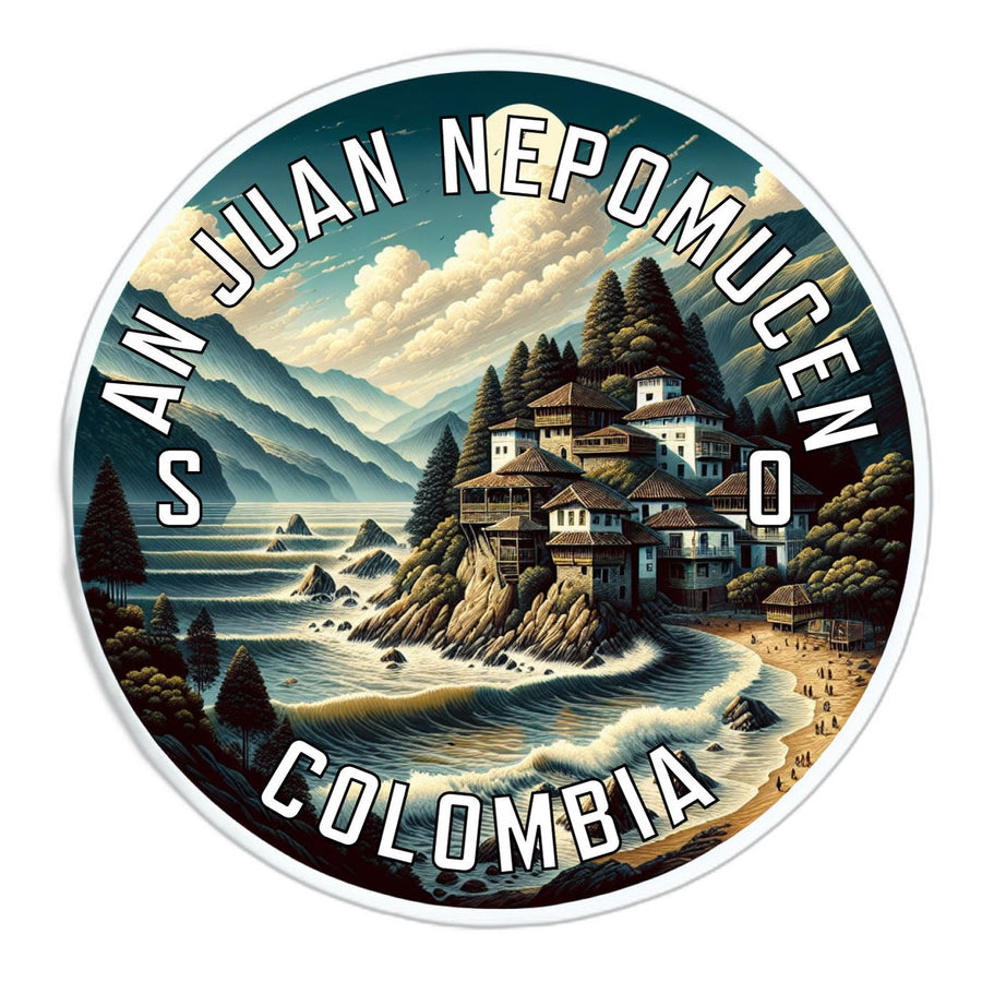 San Juan Nepomuceno Colombia Souvenir Die Cut Flat Magnet Image 1