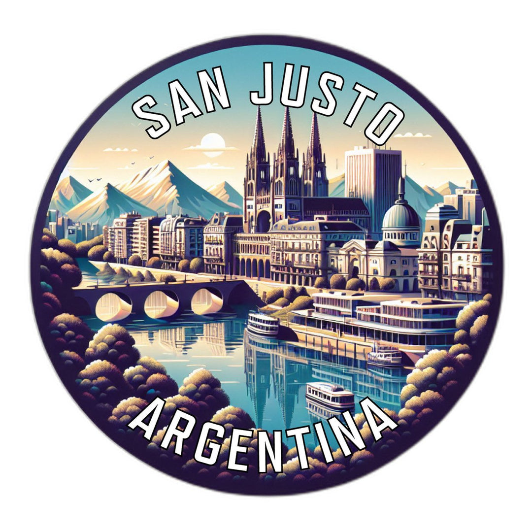 San Justo Argentina Souvenir Die Cut Flat Magnet Image 1