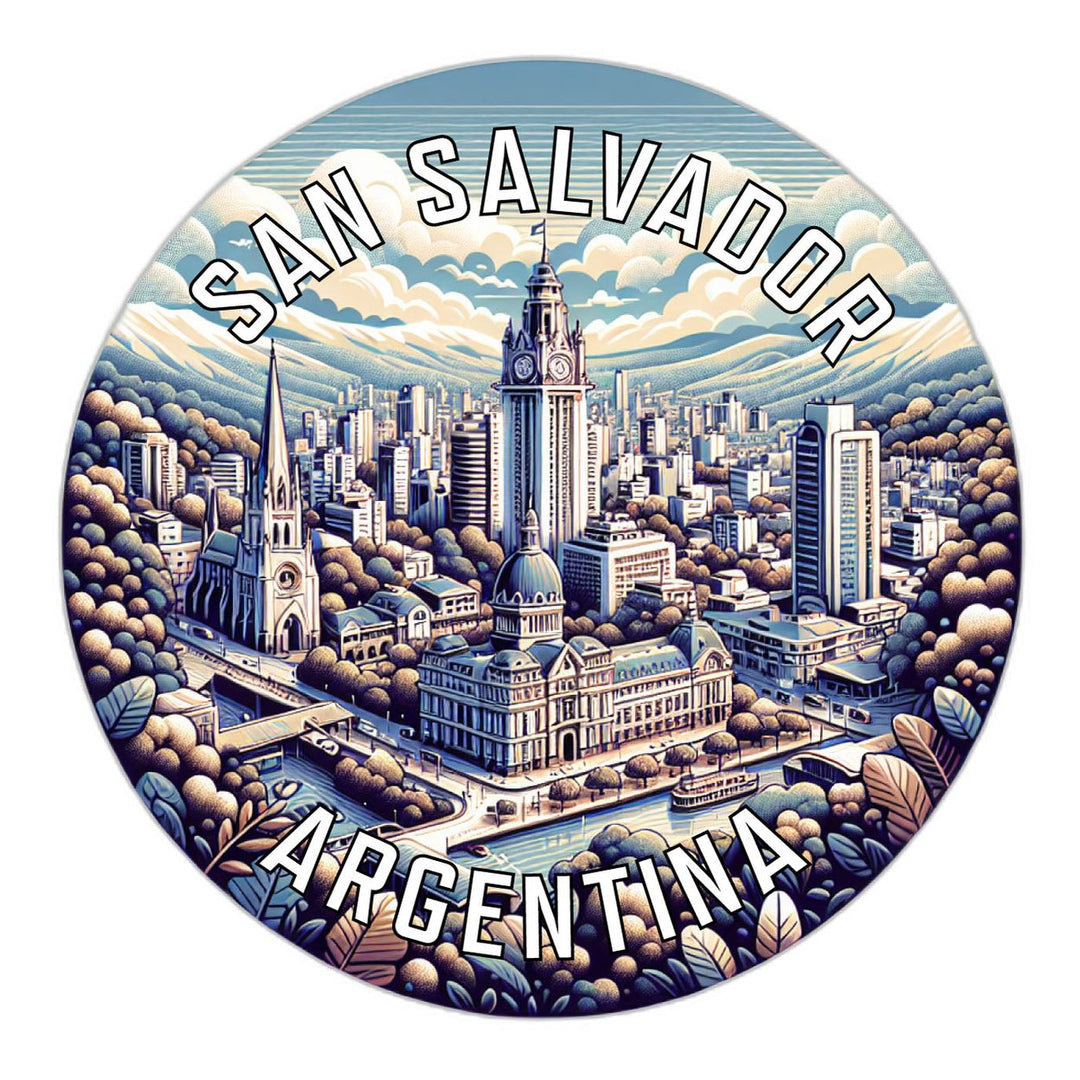 San Salvador Argentina Souvenir Die Cut Flat Magnet Image 1