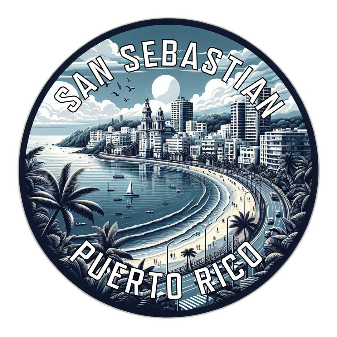 San Sebastian Puerto Rico Souvenir Die Cut Flat Magnet Image 1