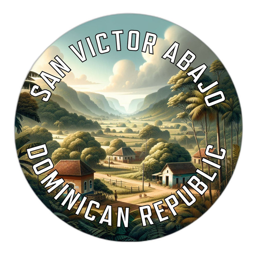 San Victor Abajo Dominican Republic Souvenir Die Cut Flat Magnet Image 1