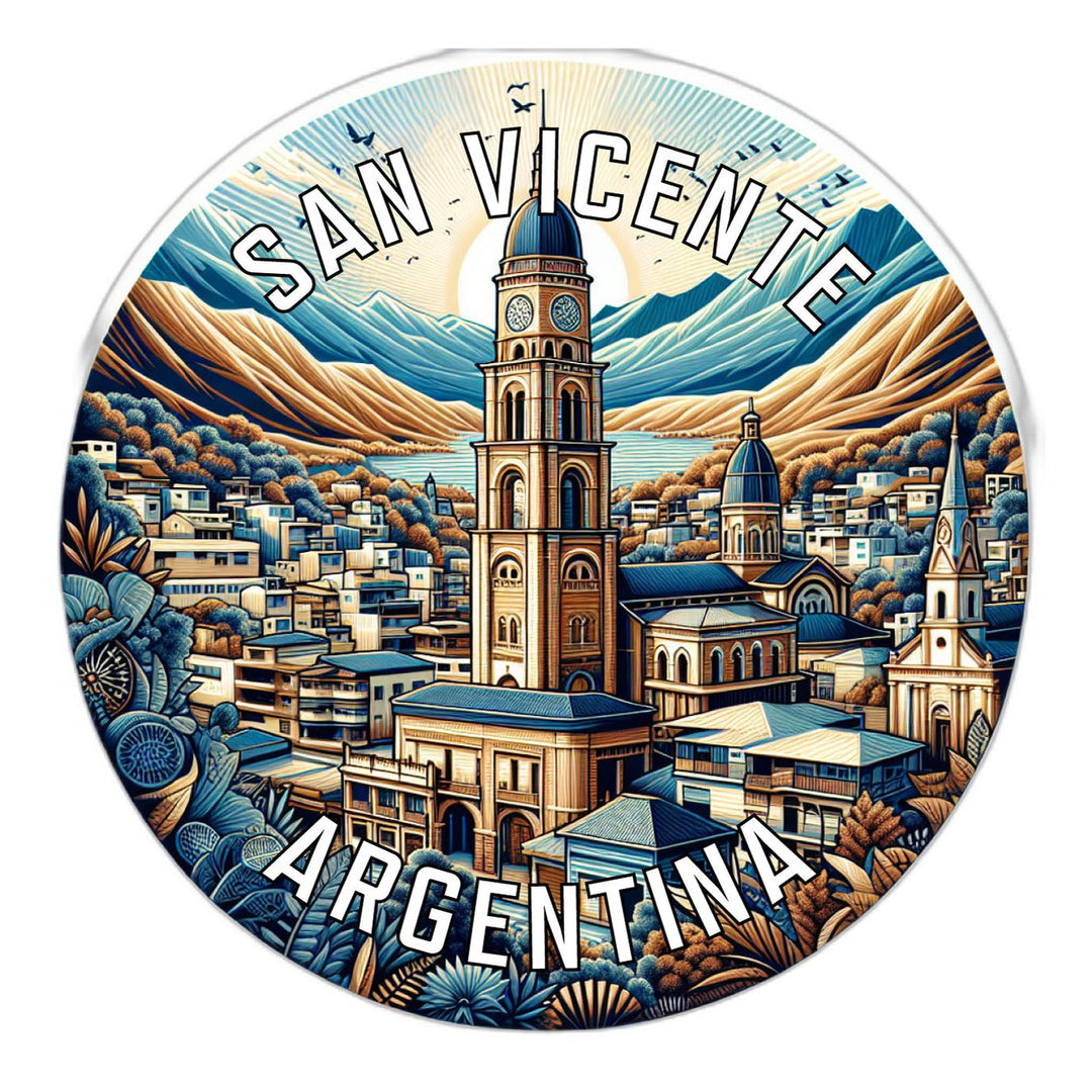 San Vicente Argentina Souvenir Die Cut Flat Magnet Image 1